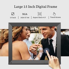 BSIMB 15" Digital Picture Frame 16GB BS-W15E Black Wi-Fi Touchscreen