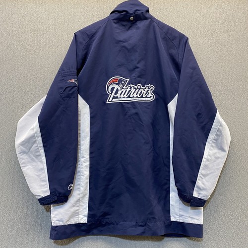 Vintage Reebok New England Patriots Windbreaker Jacket Youth Size XL NFL Coat - Picture 2 of 7