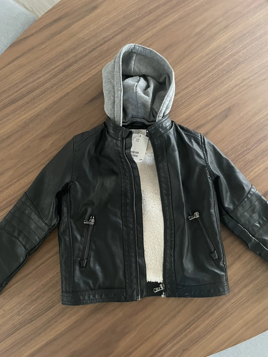 H&m leather biker jacket sale