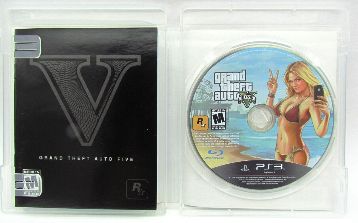 Sony PlayStation 3 PS3 - Grand Theft Auto V 5 GTA V - Complete w