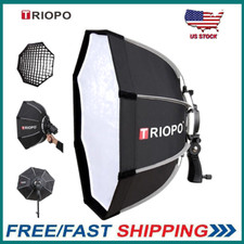 TRIOPO 90cm Octagon Softbox Bracket Hand Grip...