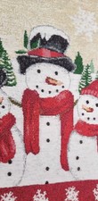Christmas Snowman Table Runner Tapestry St. Nicholas Square Winter 12 1/2" x 36"