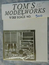 Photo Etch Brass & Instrument Panel Film Tom's Modelworks & Eduard FREE SHIPPING