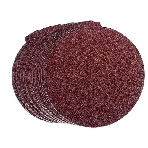 8 Inch Heavy Duty Adhesive Sticky Back Tabbed Sanding Discs (10 Pack, 36 Grit) - Picture 2 of 3