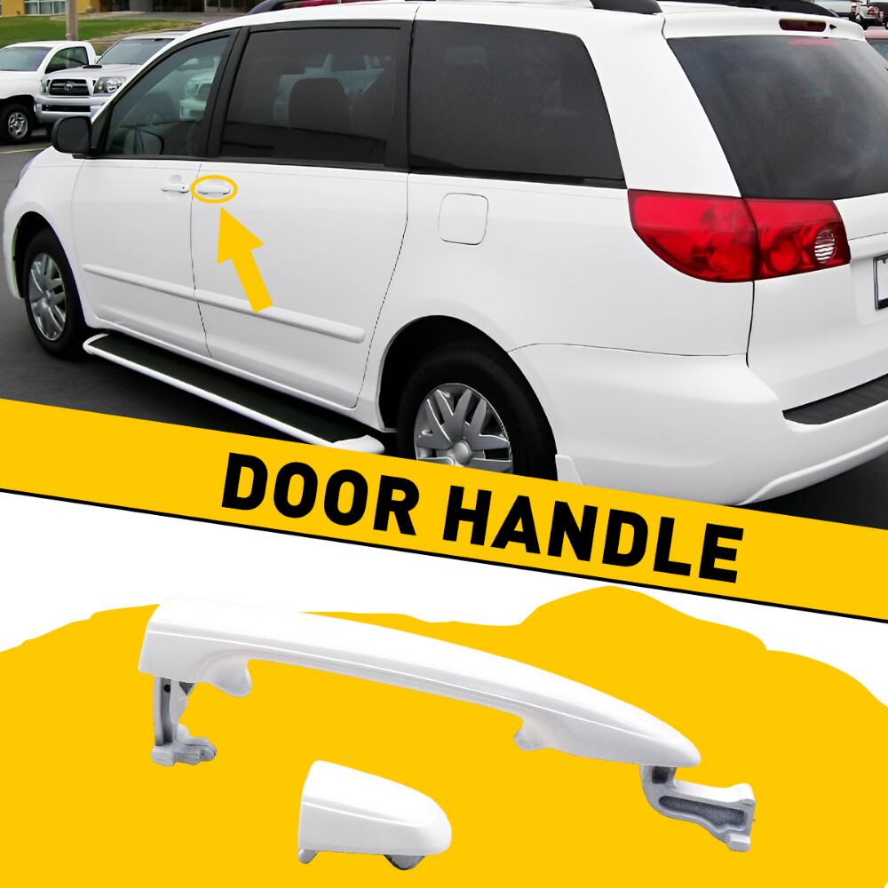 Rear Sliding Door Handle For Toyota Sienna 2004-2010 – Left Or Right Side, Textured Black (AUXITO) 4 thumbnail image