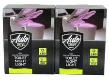 Auto Drive LED Color Changing Toilet Night Light Lot of 2