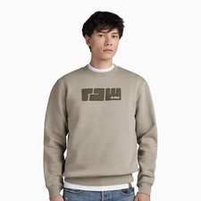 G-Star RAW Sweatshirt Men  s Pullover Crewneck Jumper Logo Casual Top Authentic