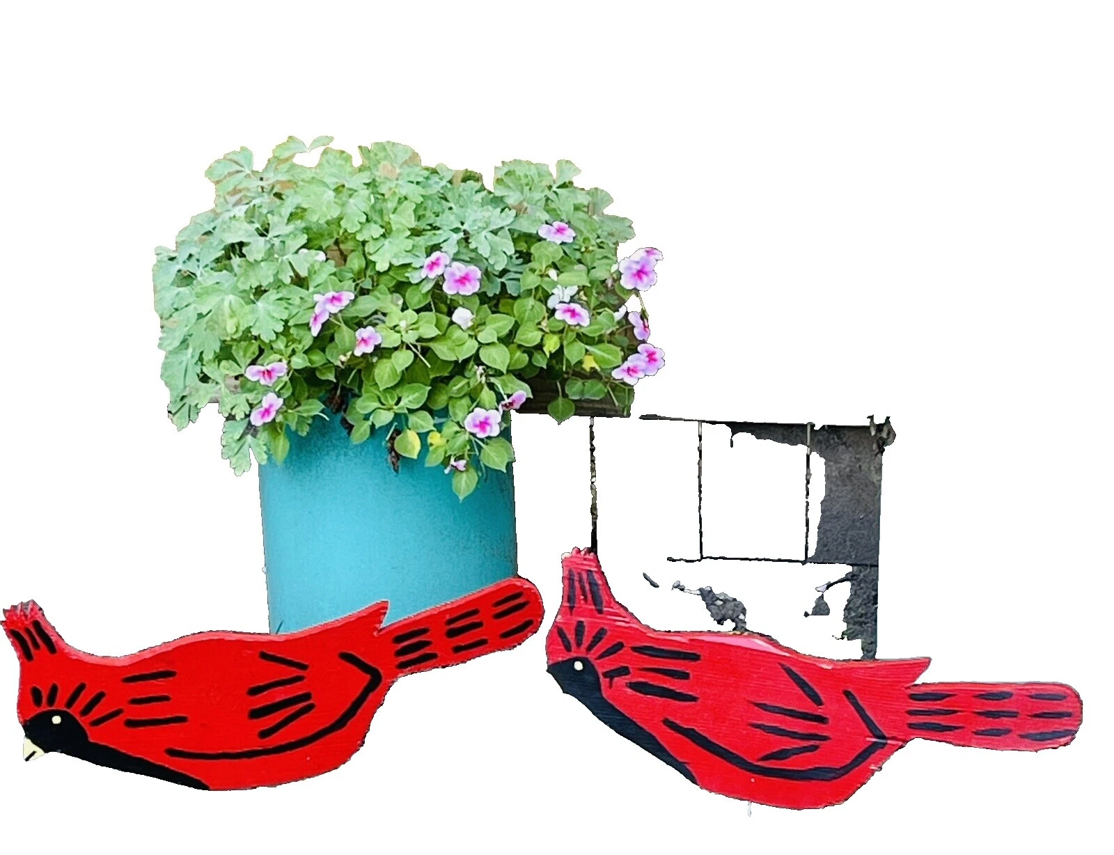 Wooden Birds & Birdhouses Outdoor Garden Stakes