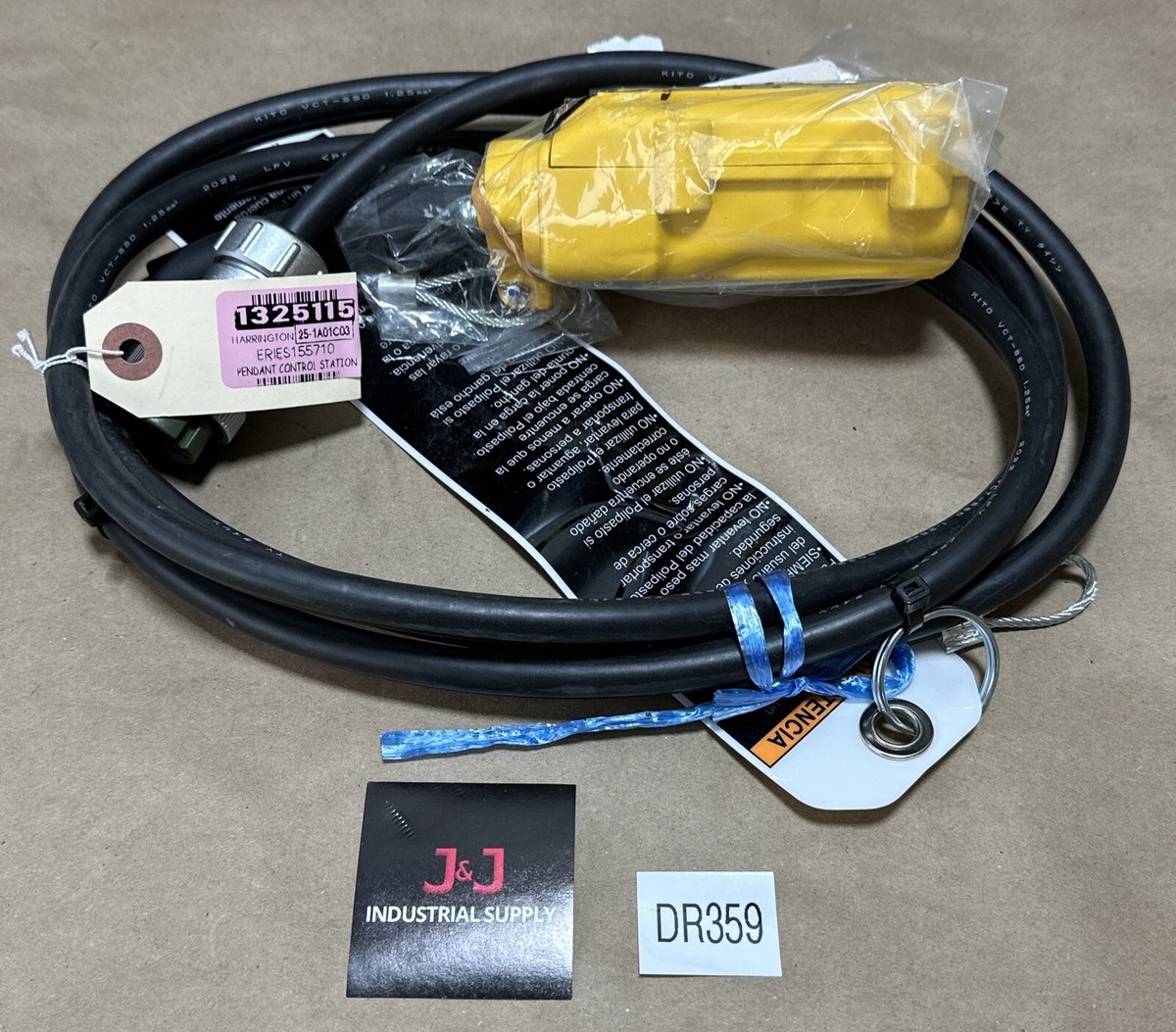 NEW NO BOX- Harrington Er1es155710 Pendant Button 6ft Cable Drop