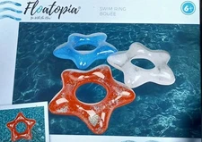 swim pool Floats 3 Patriotic star ring Aquatic beach travel party inflatable toy