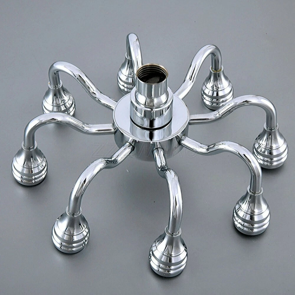 Bathroom 7.7 Inch Polished Chrome Water Saving Top Rain Shower Head Zsh231