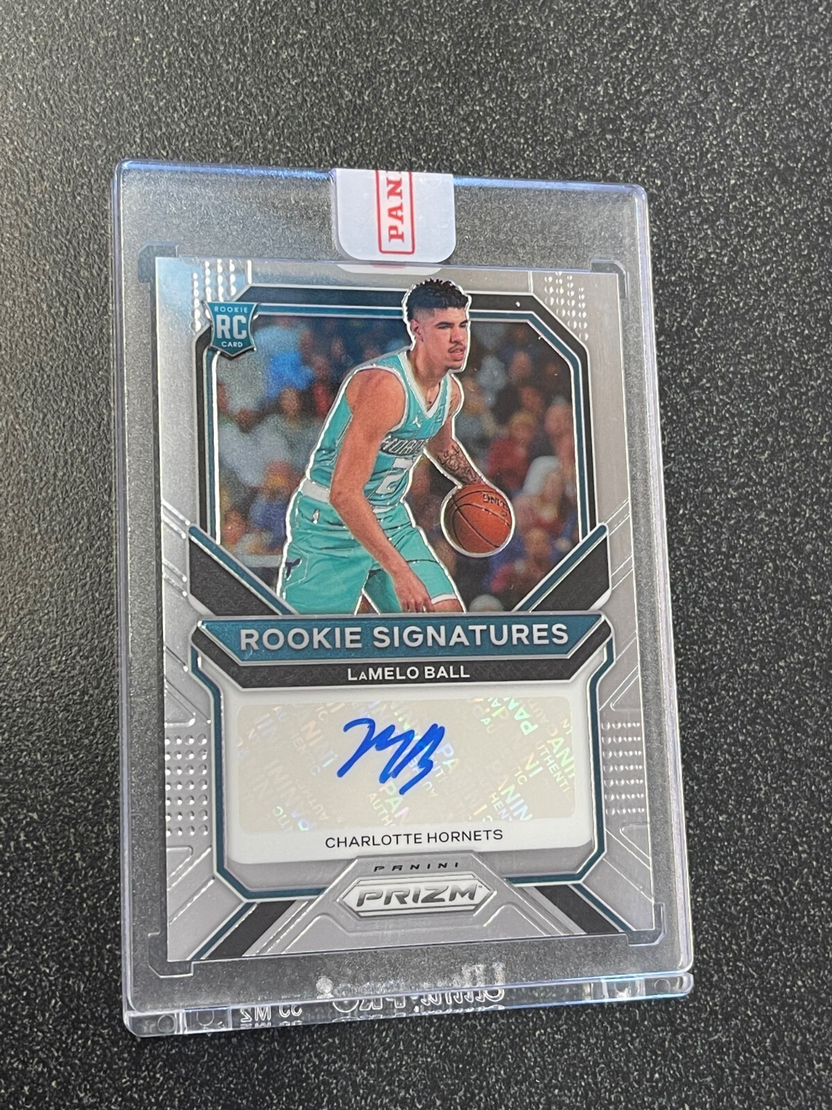 2020-21 Panini Prizm LaMelo Ball Prizm AUTO RC #RS-LMB Rookie Signatures Hornets