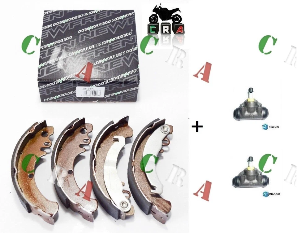 NUOVA SERIE GANASCE POSTERIORI+CILINDRETTI ORIGINALI PIAGGIO APE P 50 1981