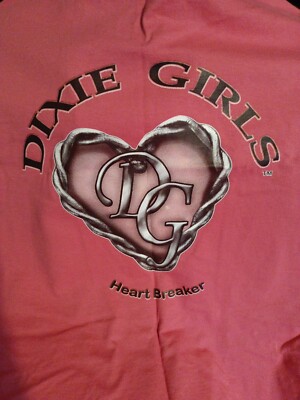 DIXIE Girls Pink Heart Breaker t-shirt Short Sleeve NWOT Size XL 14/16