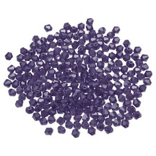 250pcs 6mm Bicone Glass Crystal Beads, Faceted Beads Violet