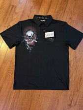 Tattoo Golf Black Bad Lies Cool-Stretch Limited Edition Golf Shirt Medium
