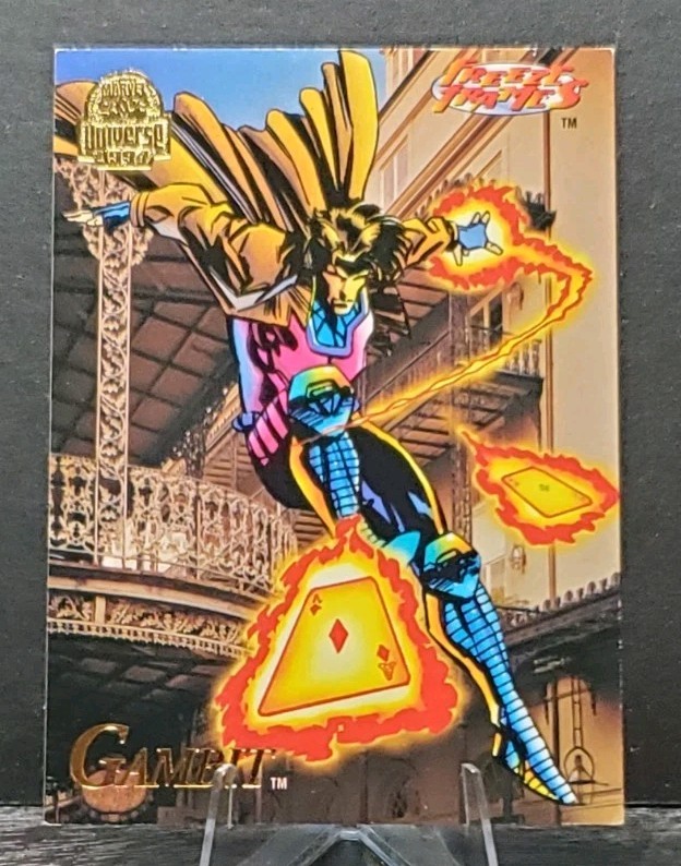 1994 Fleer Marvel Universe #5 GAMBIT X-Men Freeze Frames trading card💥EX/NM