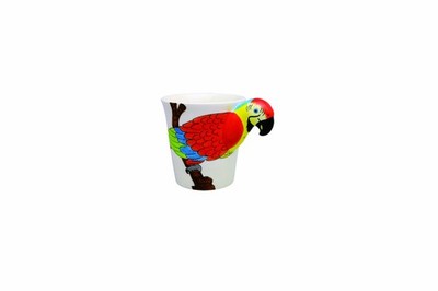 Animal Mug, Red Macaw, Approx. 285Ml, 208218_