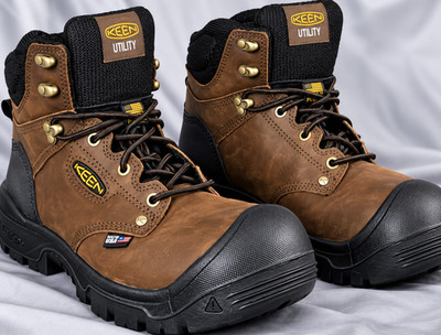 KEEN Utility Independence 6'' WP Soft Toe Work Boots Men's 12D Brown New Box