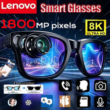 Lenovo 8K 1800MP AI Smart Glasses Hands-Free ...
