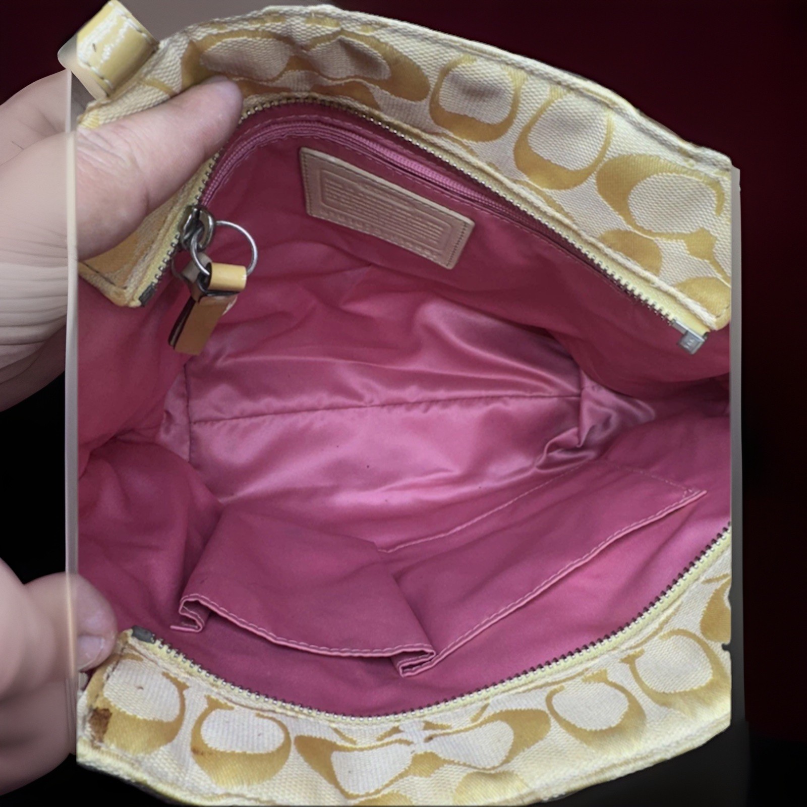 COACH Multicolor Tote Bag Patchwork Signature Lea… - image 2