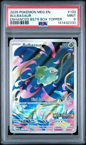 PSA 9 Bulbasaur #133 2025 Pokemon Meg Mega Evolution 141432330