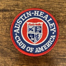 Vintage Austin-Healey Club of America embroidered Iron on patch 3” Round RARE