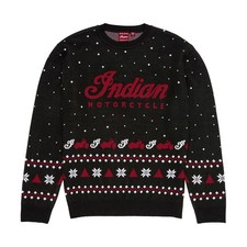 Indian Motorcycle Unisex Holiday Sweater, Black | 2865753
