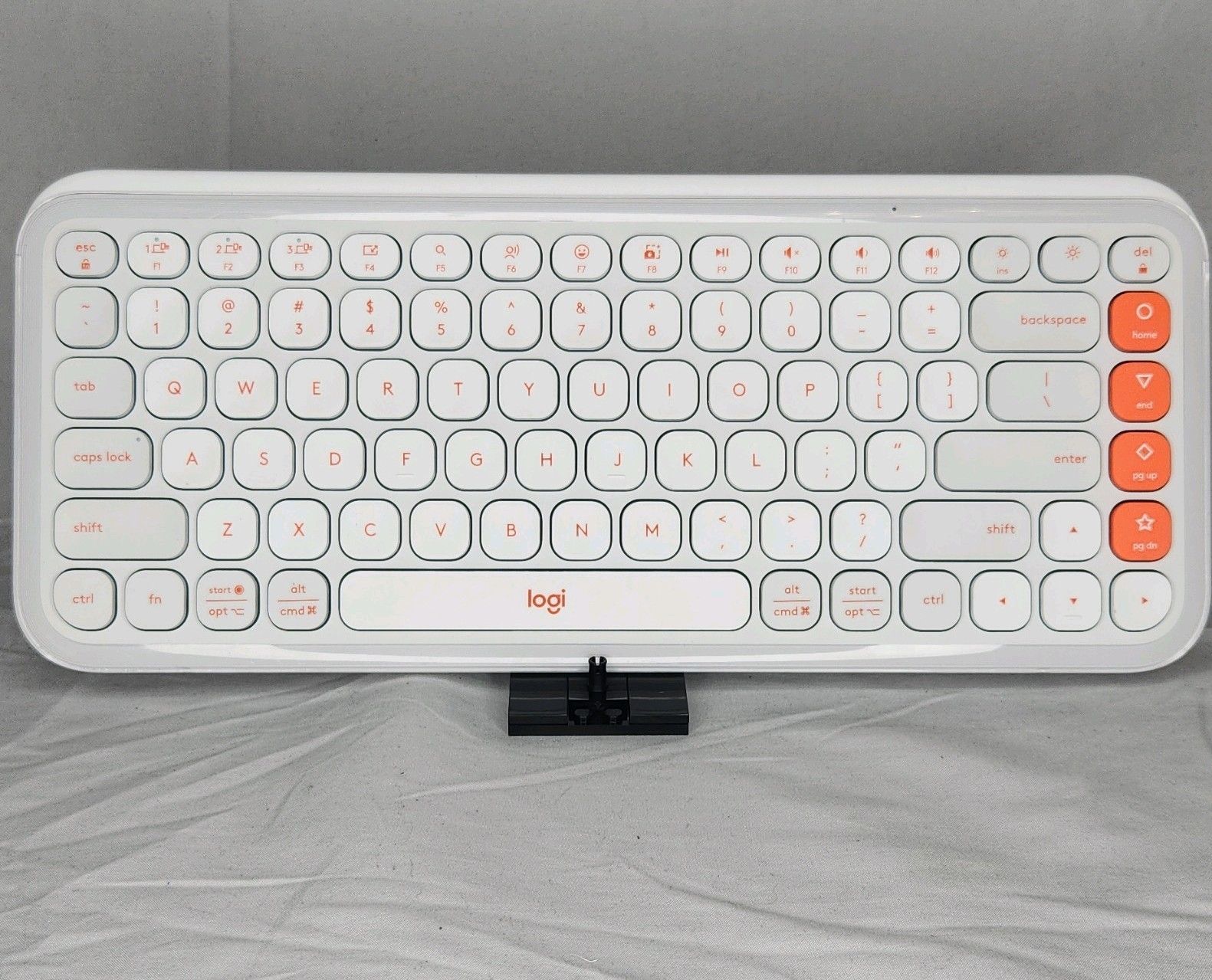 Logitech POP Icon Keys Wireless Bluetooth Keyboard Orange Wh