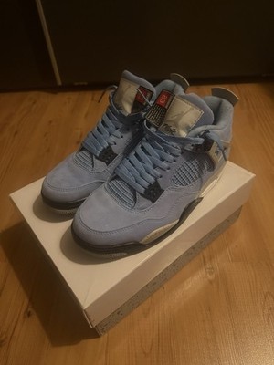 Jordan 4er University Blue (Hellblau) EU 44 US 10.5 Wie Neu