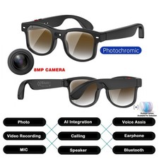 AI Recognition Voice Assistant Translation 800w Camera Smart Glasses