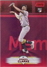 Denzel Clarke - Rookie - Red Foil - 2025 Stadium Club - Oakland Athletics