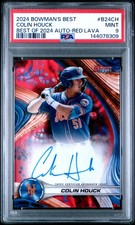 2024 BOWMAN'S BEST BEST OF 2024 AUTOS RED LAVA #B24CH COLIN HOUCK 5/5 PSA 9