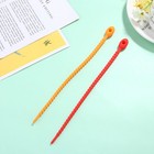 10 Stück Silikon-Kabelbinder, wiederverwendbare Datenleitungs-Kabelbinder,