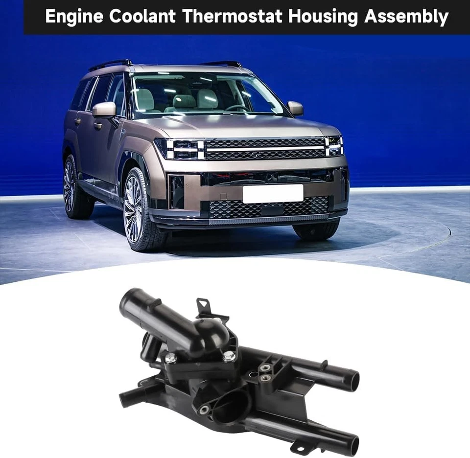 Conjunto de carcasa de termostato de refrigerante de motor para Kia Sportage 2,4 L 2011-2014 Foto 4 de 4