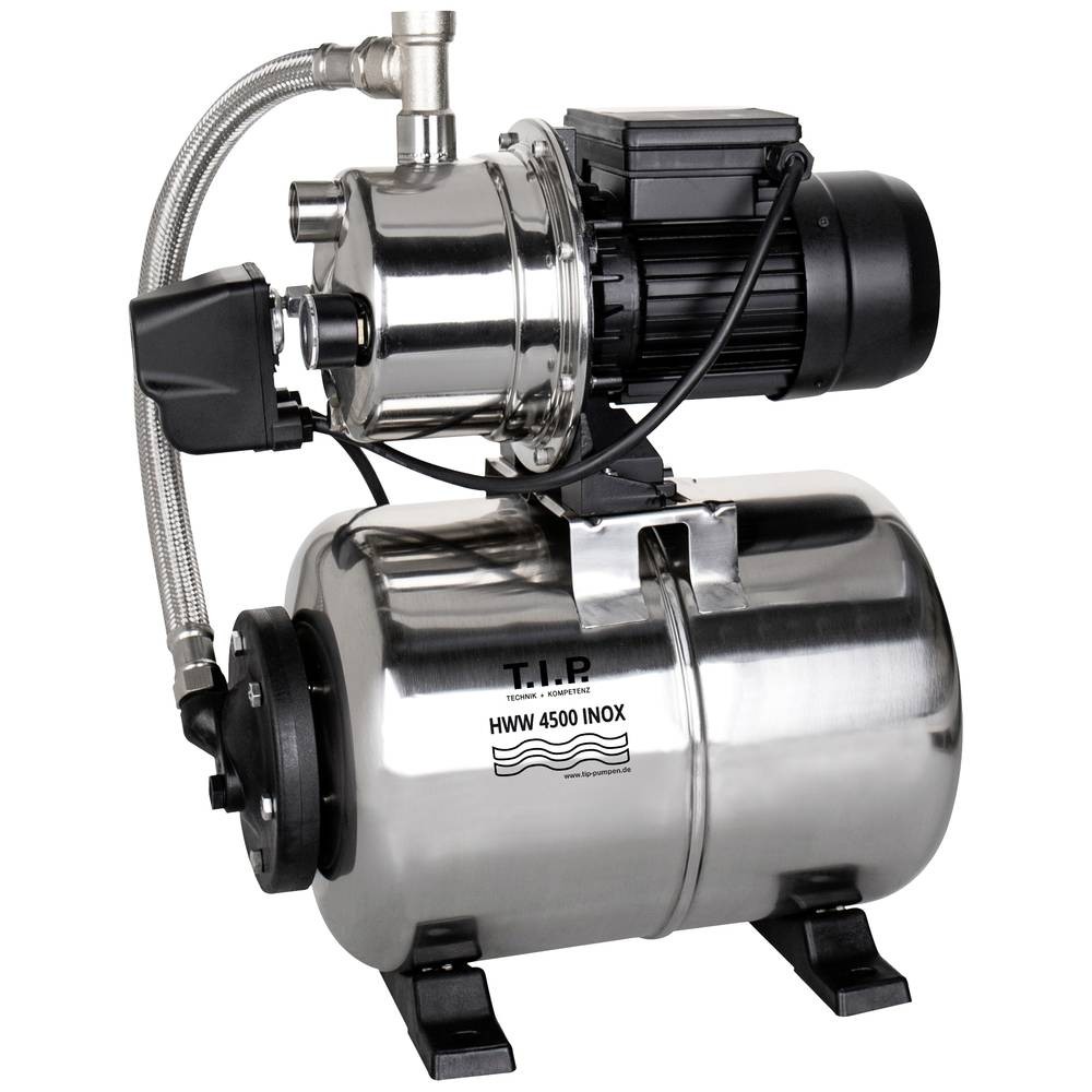 Surpresseur HWW 4500 INOX T.I.P. 31140 avec réservoir de 24L pour alimentation domestique