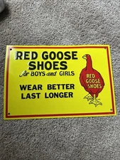 Red Goose Shoes Vintage Sign
