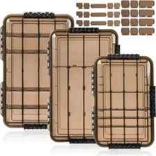 3 Pack Fishing Tackle Boxes,3600 3700 Tray Storage Box,Waterproof Plastic Cont..