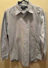 Ralph Lauren Yarmouth Men  s Oxford Long-Sleeve Dress Shirt, Size 16 1/2  34