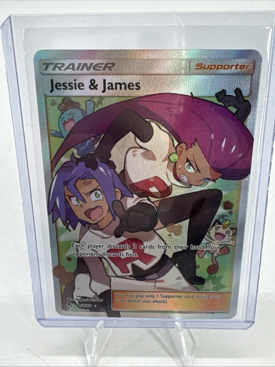 Pokémon Jessie & James Hidden Fates 68/68 Holo Full Art Card | eBay