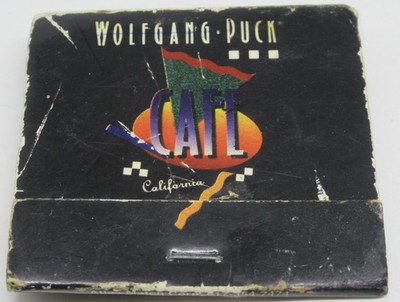 Wolfgang Puck Restaurant Santa Monica Los Angeles California FULL Worn Matchbook