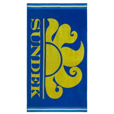 SUNDEK MEERESETUCH CLASSIC LOGO HELLBLAU