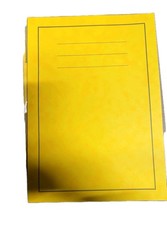 Image of A4 Exercise Books, 40 Page, Ruling 1/2 Plain 15mm Ft Pack Of 10 Yellow School
