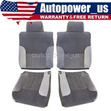 For 1994-1997 Dodge Ram 1500 SLT Front Bottom & BACK Seat Cover Med Quartz GRAY