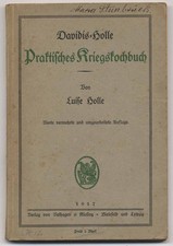 1917 Holle: Davidis-Holle Praktisches Kriegskochbuch. (53762AB)
