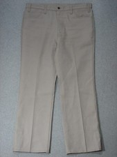 RK11435 **LEVI'S** STA-PREST 517 BOOT CUT POLY PANTS 40x30 (msr 38"x30") BEIGE