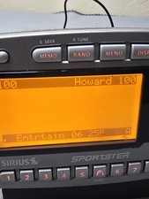 SIRIUS Sportster SP-R1 Satellite Radio Receiver SP-C1 Dock Tested Working