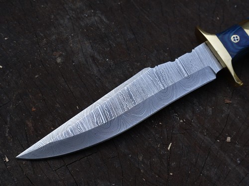Custom Hand Made 12" Jagdmesser Damastklinge Bowiemesser mit Scheide _BL-3049 - Bild 12 von 21