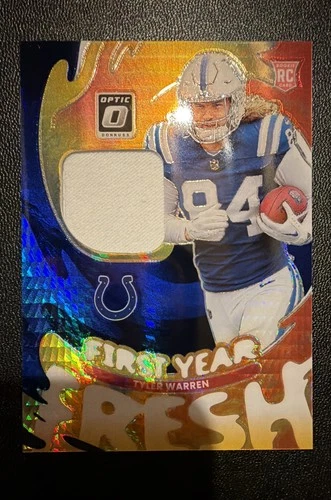 2025 Donruss Optic Tyler Warren Blue Hyper (RAW)