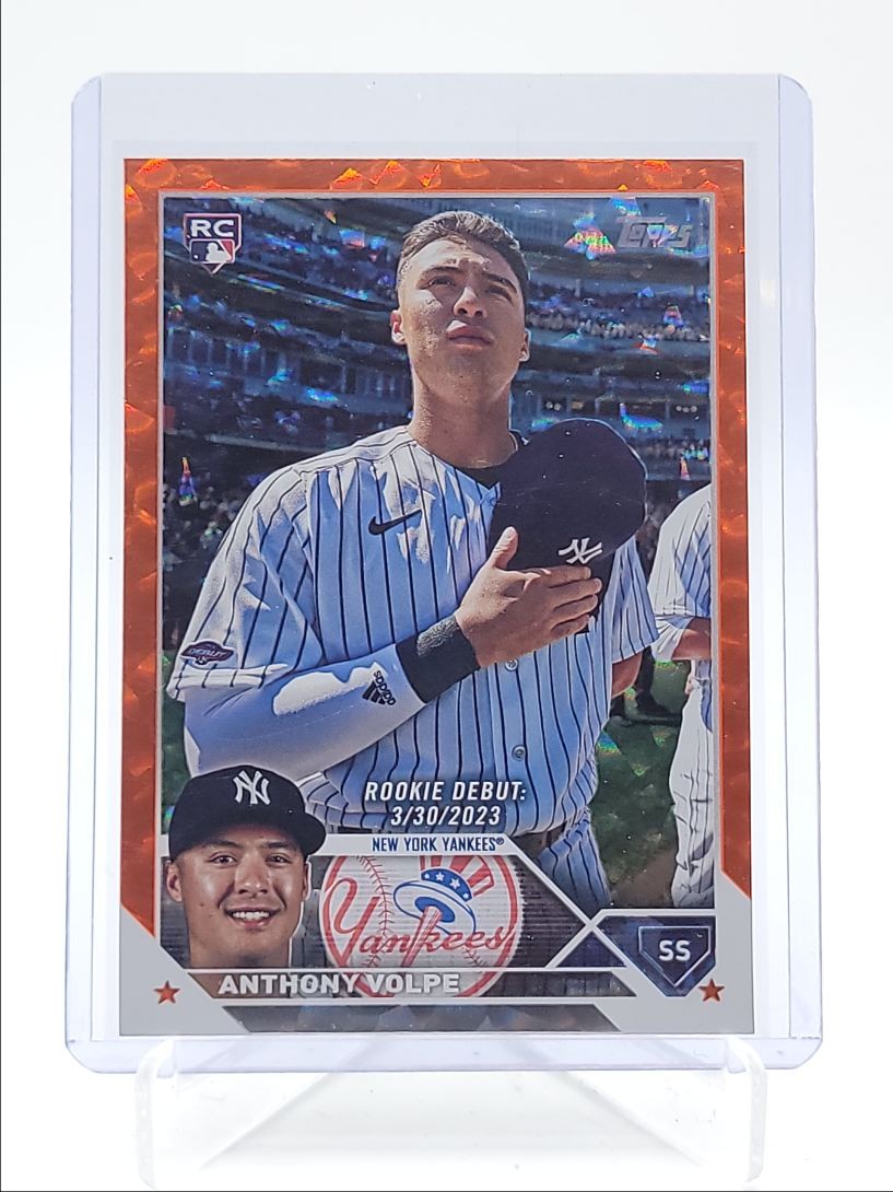 ANTHONY VOLPE 2023 TOPPS UPDATE SERIES ROOKIE DEBUT ORANGE RC /299 Q6132